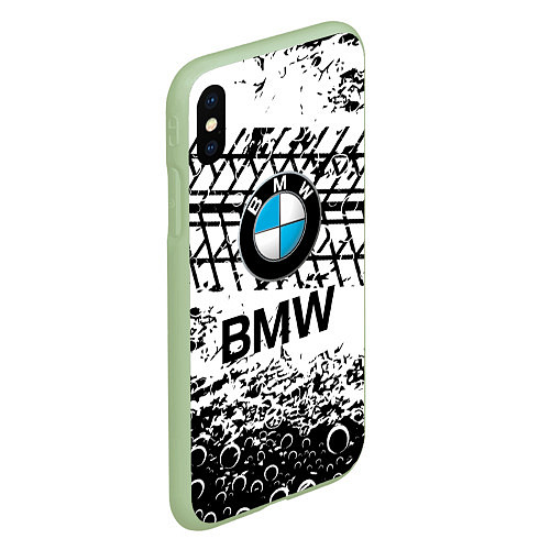 Чехол iPhone XS Max матовый BMW / 3D-Салатовый – фото 2