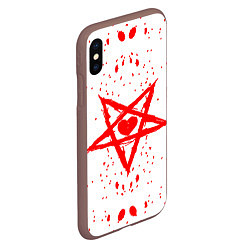 Чехол iPhone XS Max матовый GHOSTEMANE, цвет: 3D-коричневый — фото 2