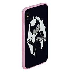 Чехол iPhone XS Max матовый Bendy And The Ink Machine, цвет: 3D-розовый — фото 2
