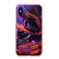 Чехол iPhone XS Max матовый Пайк League of legends, цвет: 3D-розовый