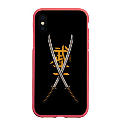 Чехол iPhone XS Max матовый 2 Katanas