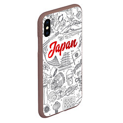 Чехол iPhone XS Max матовый Япония Z, цвет: 3D-коричневый — фото 2
