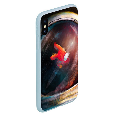 Чехол iPhone XS Max матовый AMONG US / 3D-Голубой – фото 2