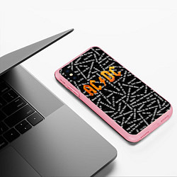 Чехол iPhone XS Max матовый ACDC SONGS Z, цвет: 3D-баблгам — фото 2