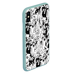 Чехол iPhone XS Max матовый GHOSTEMANE, цвет: 3D-мятный — фото 2