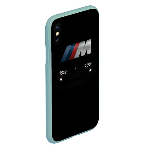 Чехол iPhone XS Max матовый BMW M / 3D-Мятный – фото 2