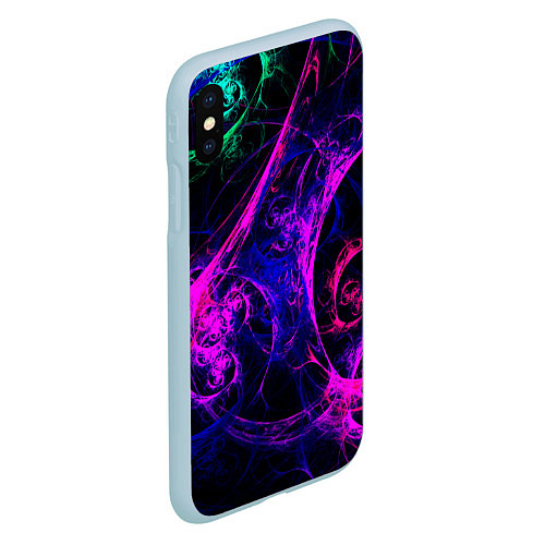 Чехол iPhone XS Max матовый GambaTR / 3D-Голубой – фото 2