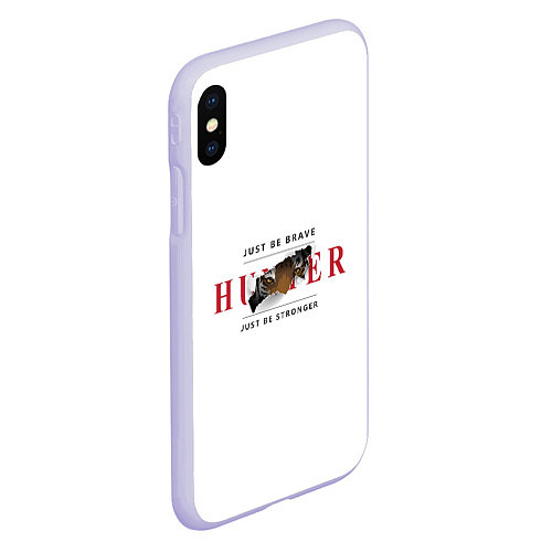 Чехол iPhone XS Max матовый Hunter / 3D-Светло-сиреневый – фото 2