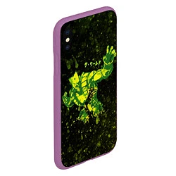 Чехол iPhone XS Max матовый JOJOS BIZARRE ZA WARUDO, цвет: 3D-фиолетовый — фото 2