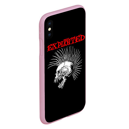 Чехол iPhone XS Max матовый The Exploited / 3D-Розовый – фото 2