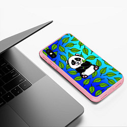 Чехол iPhone XS Max матовый Панда, цвет: 3D-баблгам — фото 2
