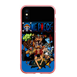 Чехол iPhone XS Max матовый One Piece, цвет: 3D-баблгам