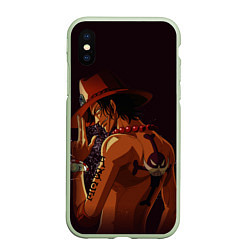 Чехол iPhone XS Max матовый One Piece Портгас Д Эйс