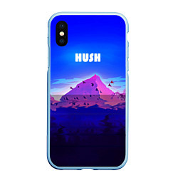 Чехол iPhone XS Max матовый HUSH