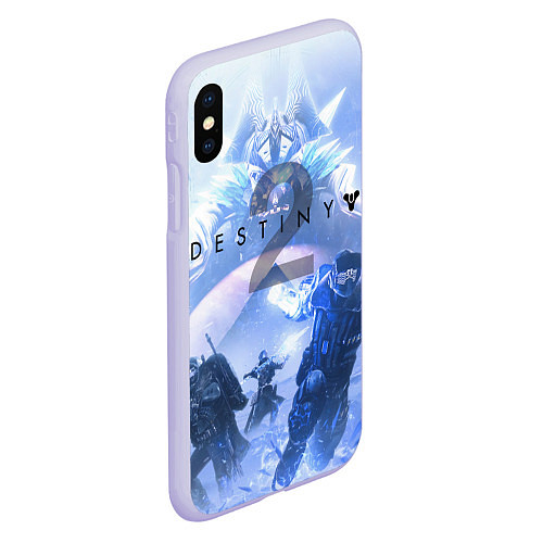 Чехол iPhone XS Max матовый Destiny 2: Beyond Light / 3D-Светло-сиреневый – фото 2