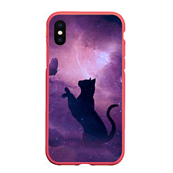 Чехол iPhone XS Max матовый Star Cat