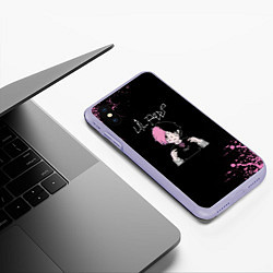 Чехол iPhone XS Max матовый Лил Пип, цвет: 3D-светло-сиреневый — фото 2