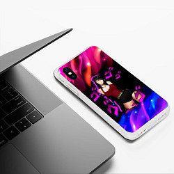 Чехол iPhone XS Max матовый JOJOS BIZARRE ADVENTURE, цвет: 3D-белый — фото 2