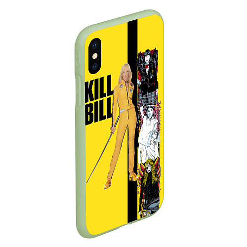 Чехол iPhone XS Max матовый Убить Билла / 3D-Салатовый – фото 2