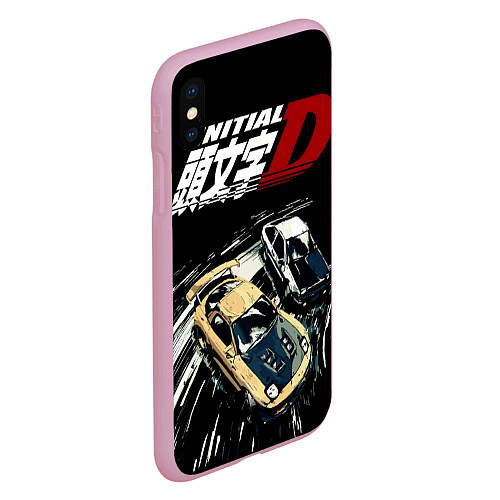 Чехол iPhone XS Max матовый Initial D Z / 3D-Розовый – фото 2