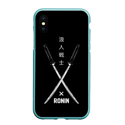 Чехол iPhone XS Max матовый Ronin, цвет: 3D-мятный