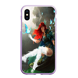 Чехол iPhone XS Max матовый Windranger Dota, цвет: 3D-сиреневый