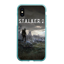 Чехол iPhone XS Max матовый STALKER 2, цвет: 3D-мятный