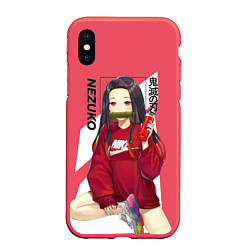 Чехол iPhone XS Max матовый Nezuko