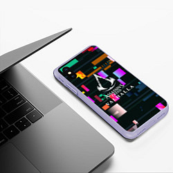 Чехол iPhone XS Max матовый ASSASINS VALHALLA ВАЛХАЛЛА, цвет: 3D-светло-сиреневый — фото 2