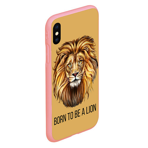 Чехол iPhone XS Max матовый Рождённый быть львом / 3D-Баблгам – фото 2