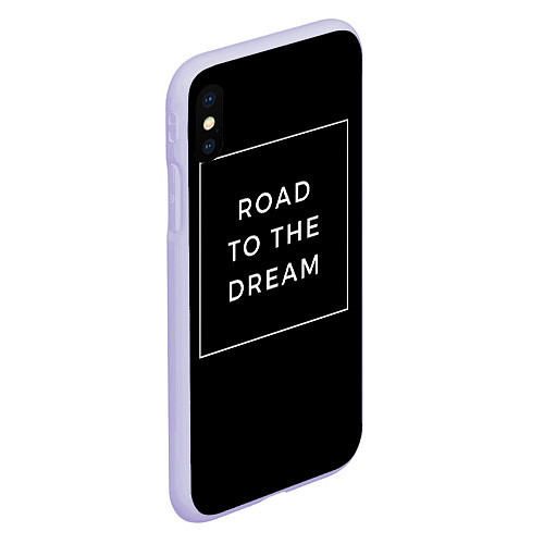 Чехол iPhone XS Max матовый Road to the dream / 3D-Светло-сиреневый – фото 2