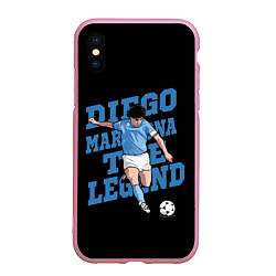 Чехол iPhone XS Max матовый Diego Maradona