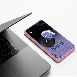 Чехол iPhone XS Max матовый AMONG US - Кто Импостор?, цвет: 3D-розовый — фото 2