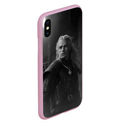 Чехол iPhone XS Max матовый Ведьмак 2, цвет: 3D-розовый — фото 2