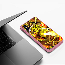 Чехол iPhone XS Max матовый CS GO DRAGON LORE, цвет: 3D-малиновый — фото 2