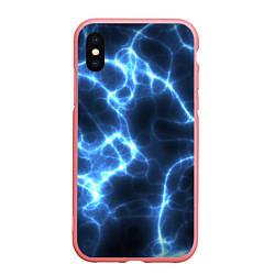 Чехол iPhone XS Max матовый Электро