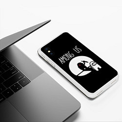 Чехол iPhone XS Max матовый AMONG US, цвет: 3D-белый — фото 2