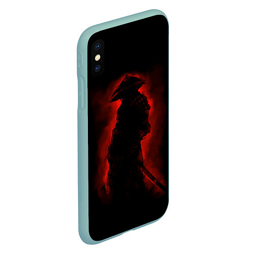 Чехол iPhone XS Max матовый Samurai / 3D-Мятный – фото 2