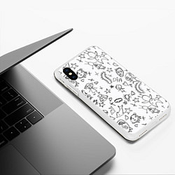 Чехол iPhone XS Max матовый DIE ANTWOORD, цвет: 3D-белый — фото 2