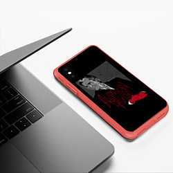 Чехол iPhone XS Max матовый Американский психопат, цвет: 3D-красный — фото 2