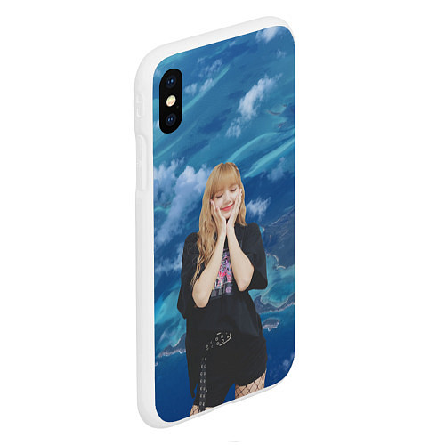 Чехол iPhone XS Max матовый LISA BLACKPINK / 3D-Белый – фото 2