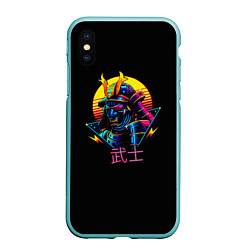 Чехол iPhone XS Max матовый Cyber Samurai