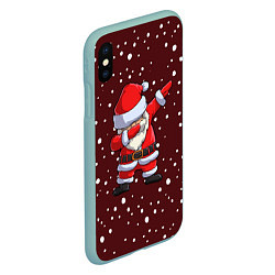 Чехол iPhone XS Max матовый Dab-Santa, цвет: 3D-мятный — фото 2