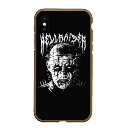 Чехол iPhone XS Max матовый Hellraiser, цвет: 3D-коричневый