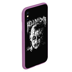 Чехол iPhone XS Max матовый Hellraiser, цвет: 3D-фиолетовый — фото 2