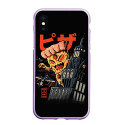 Чехол iPhone XS Max матовый Pizza Kong