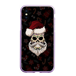 Чехол iPhone XS Max матовый El Santa, цвет: 3D-сиреневый