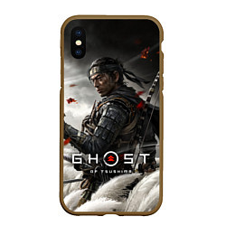 Чехол iPhone XS Max матовый Ghost of Tsushima