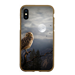 Чехол iPhone XS Max матовый Сова