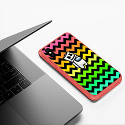 Чехол iPhone XS Max матовый Among Us Marshmello, цвет: 3D-красный — фото 2